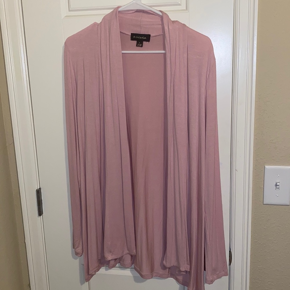 Pink long sleeved cover top